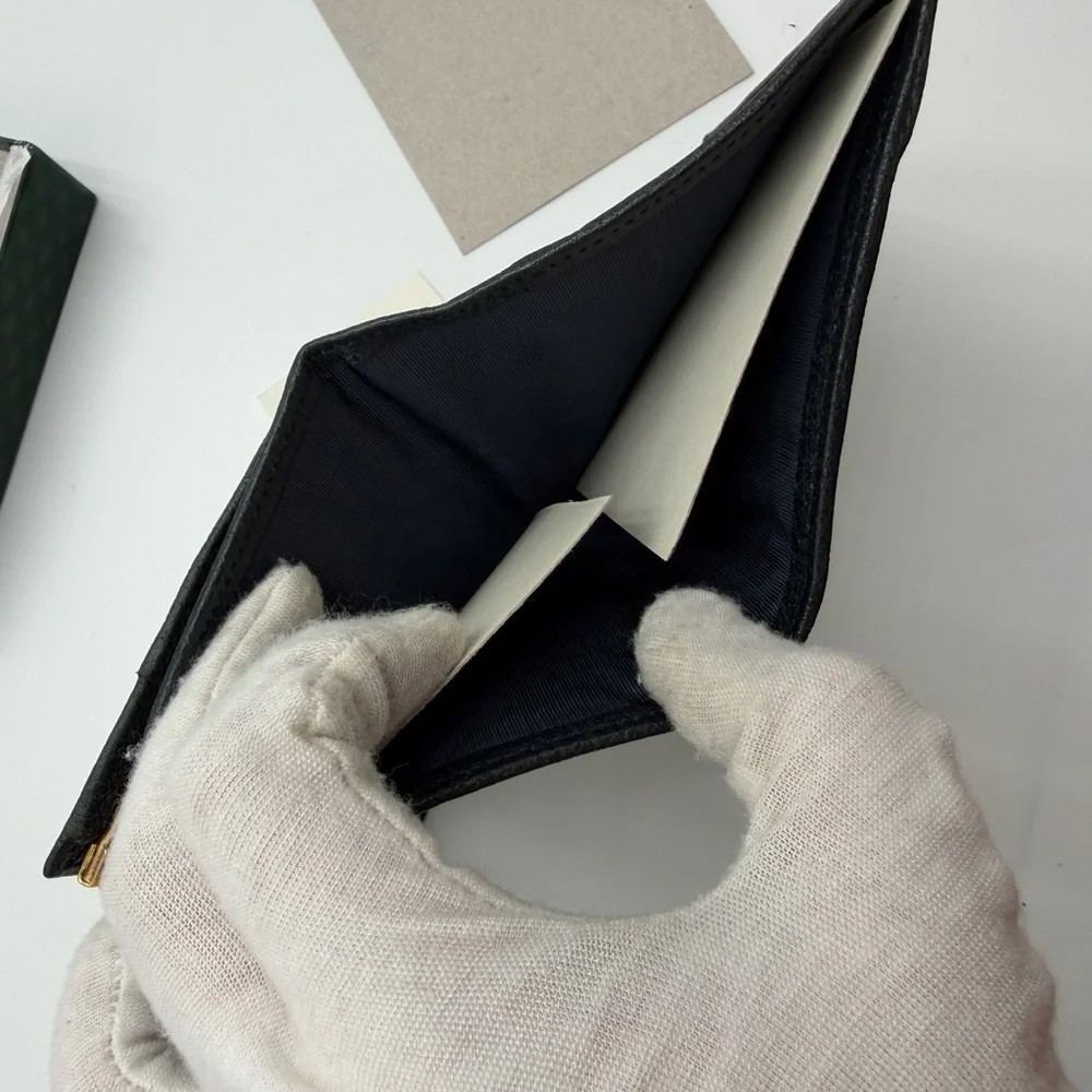 Gucci Black and Gray GG Canvas Snap Wallet - Picture 7 of 10